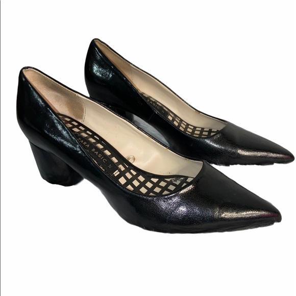 zara leather pumps